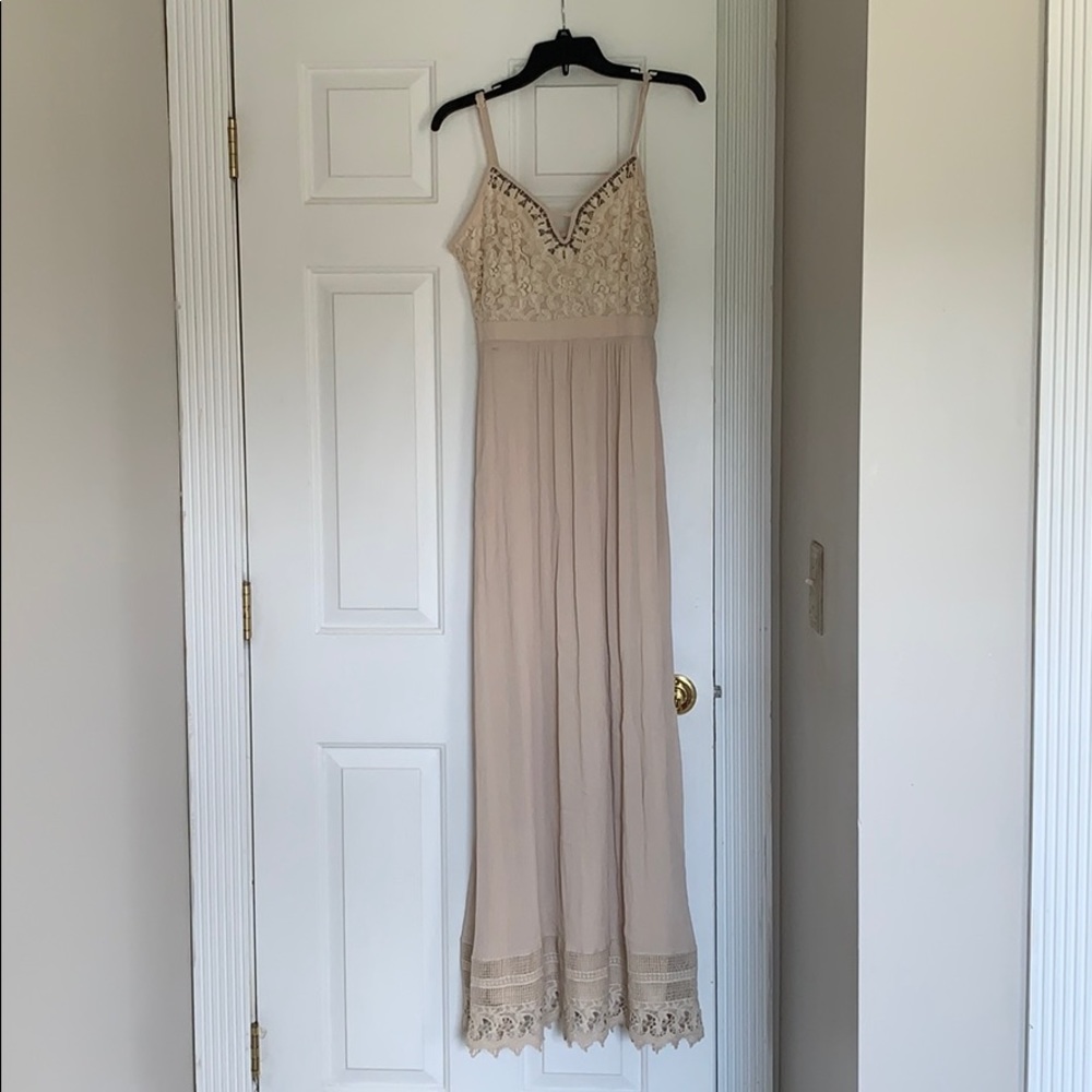 Boho ivory dress